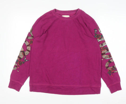 Womens UK Size M Cotton On Purple Pullover Sweatshirt