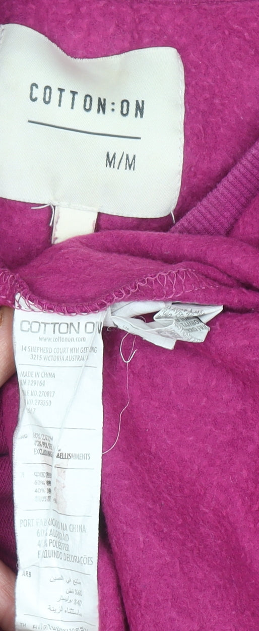 Womens UK Size M Cotton On Purple Pullover Sweatshirt