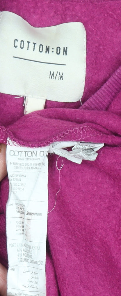 Womens UK Size M Cotton On Purple Pullover Sweatshirt