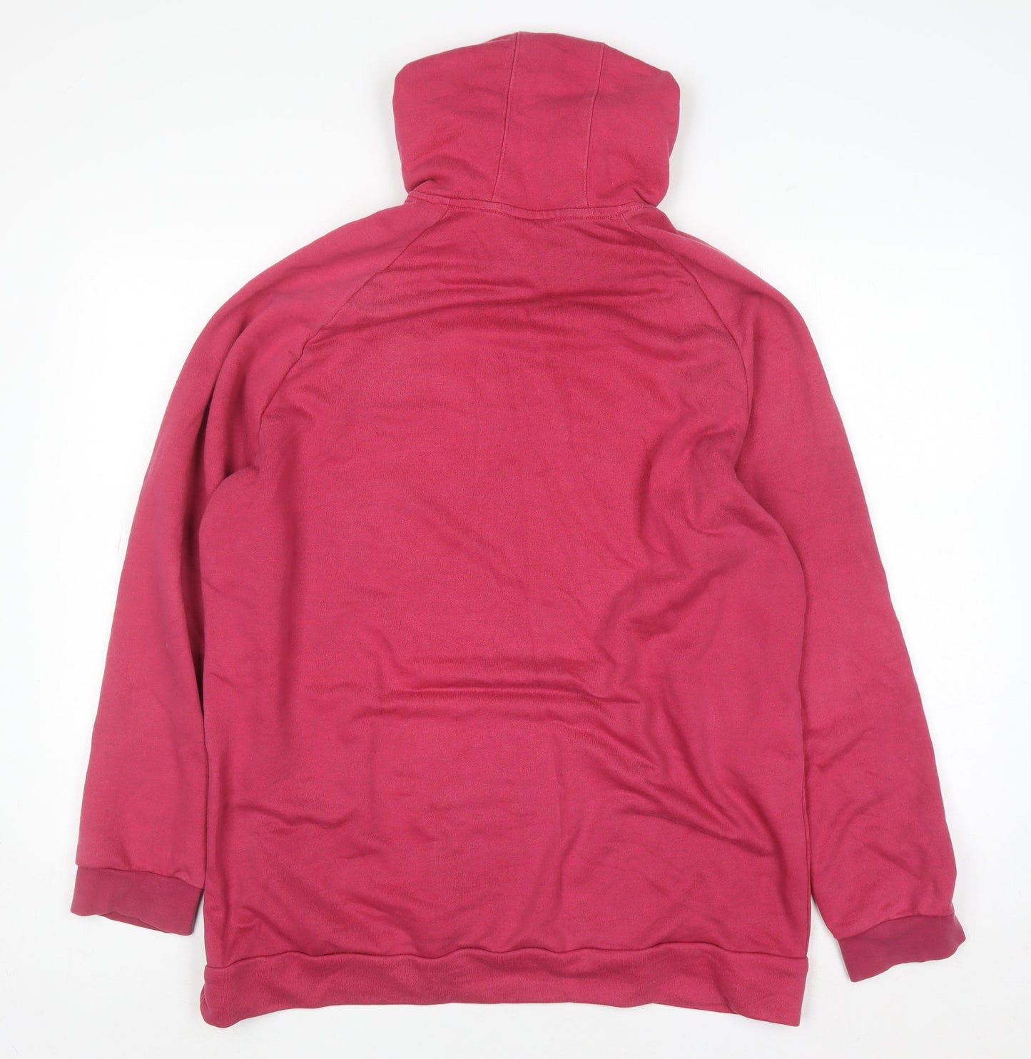 Womens UK Size L adidas Pink Pullover Hoodie