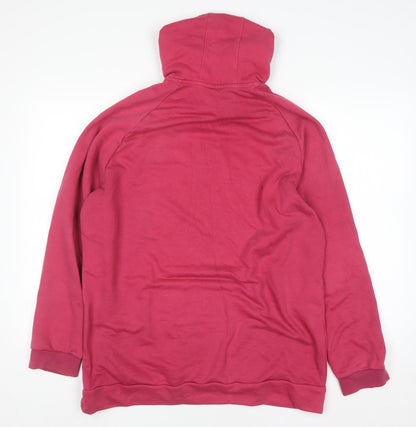 Womens UK Size L adidas Pink Pullover Hoodie