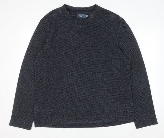 Mens UK Size L Atlantic Bay Blue Pullover Sweatshirt