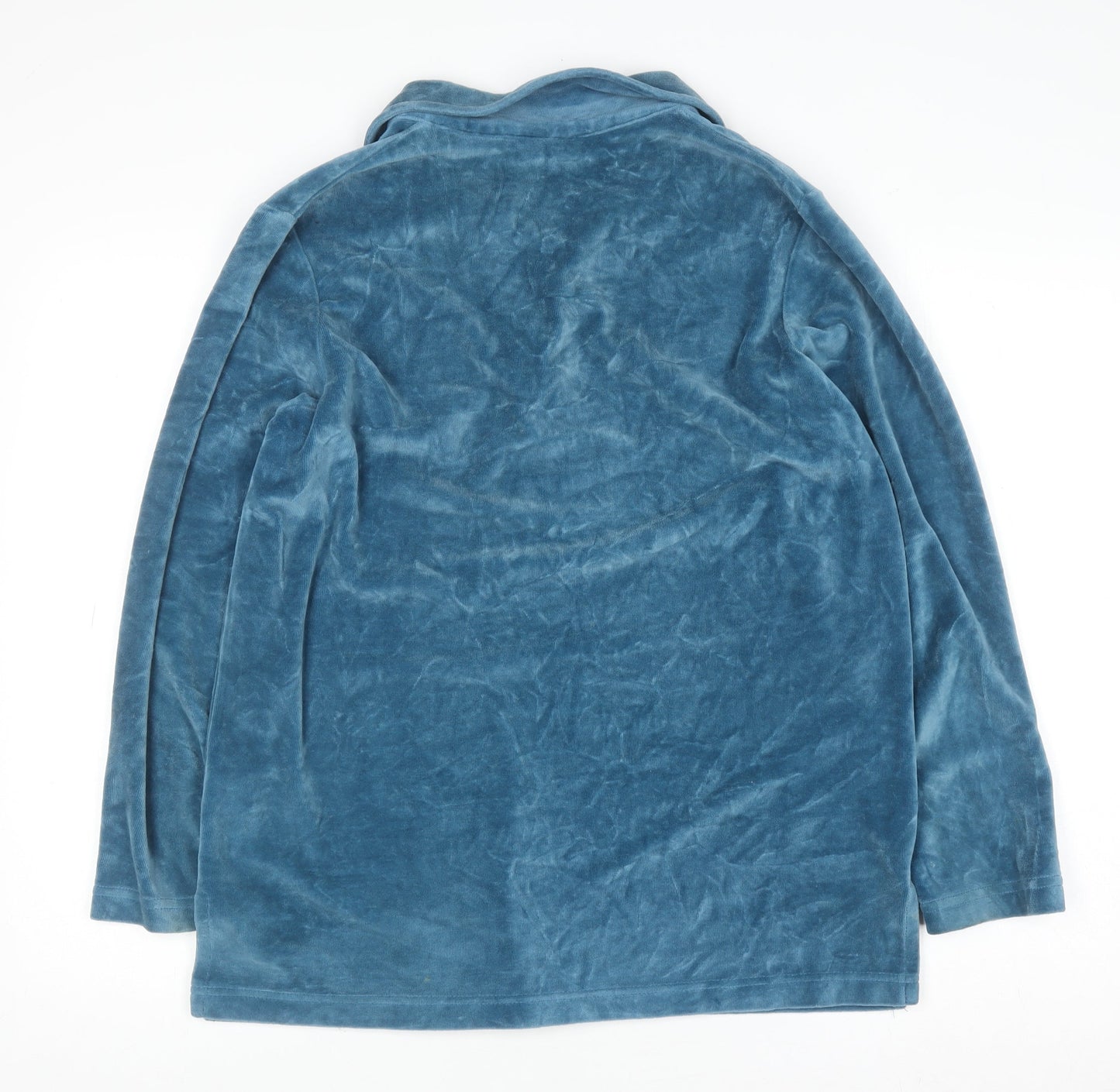 Womens UK Size S Damart Blue Henley Sweatshirt
