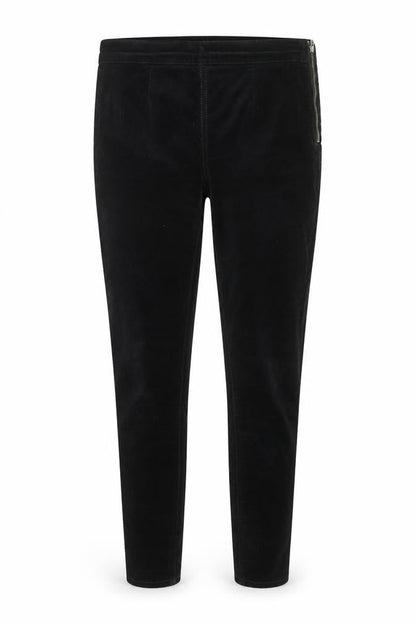 Gap Women Black Velvet Side Zip Skinny Leggings 25R