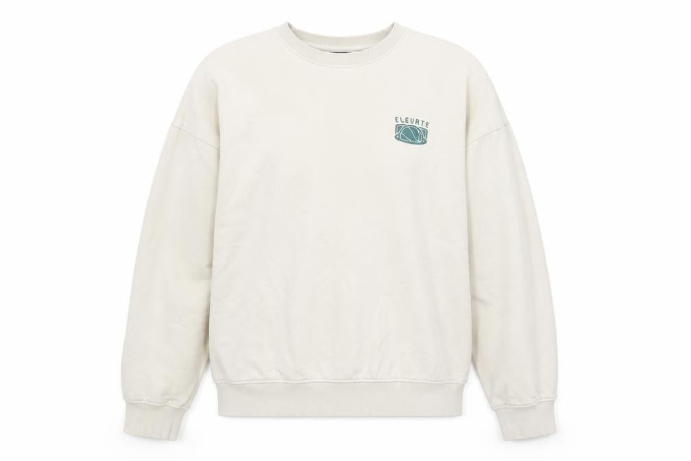 Mens UK Size L max Beige Pullover Sweatshirt
