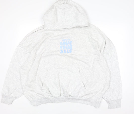 Womens UK Size XL Dunnes Grey Pullover Hoodie
