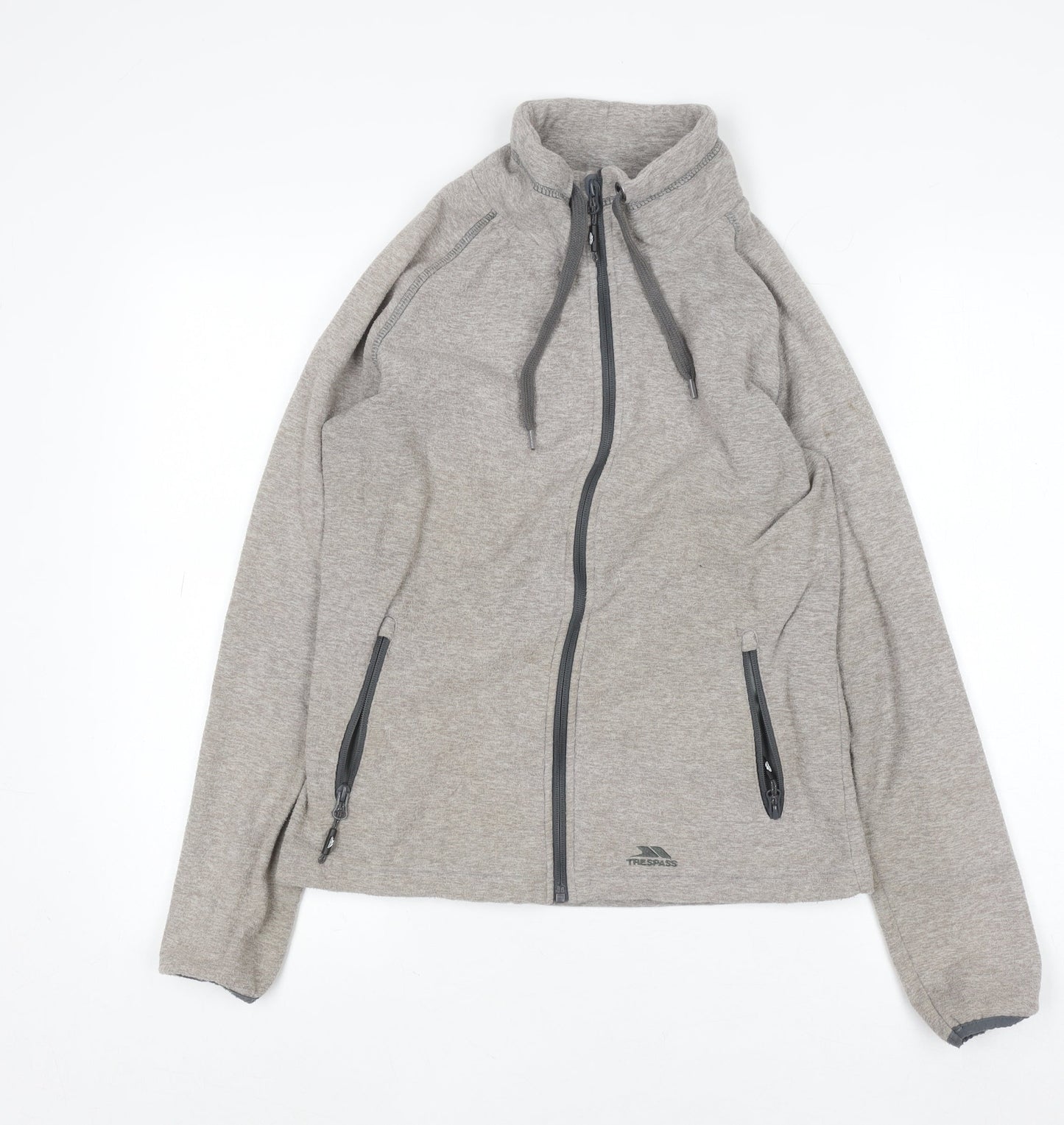 Womens UK Size 10 Trespass Grey Full Zip Hoodie