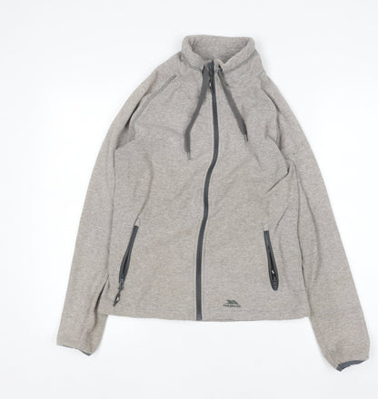 Womens UK Size 10 Trespass Grey Full Zip Hoodie