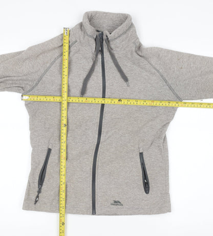 Womens UK Size 10 Trespass Grey Full Zip Hoodie