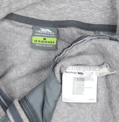 Womens UK Size 10 Trespass Grey Full Zip Hoodie