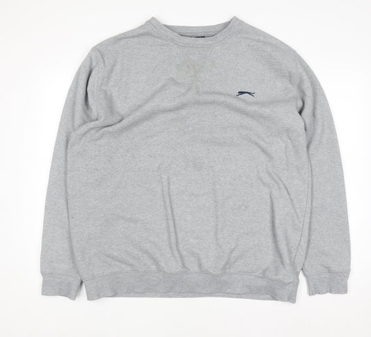 Mens UK Size XL Slazenger Grey Pullover Sweatshirt