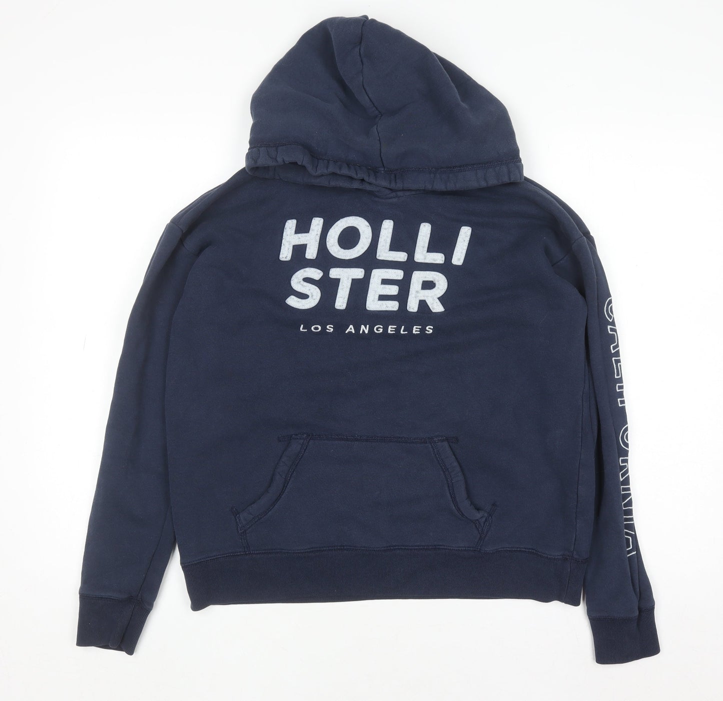 Mens UK Size M Hollister Blue Pullover Hoodie