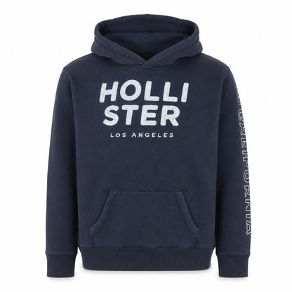 Mens UK Size M Hollister Blue Pullover Hoodie