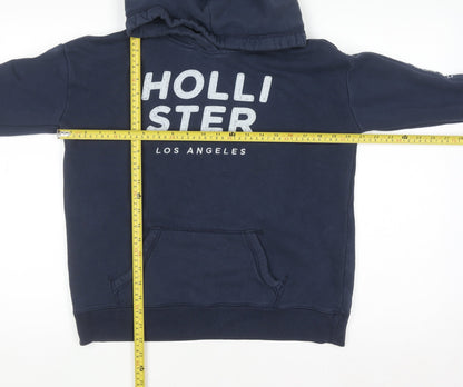 Mens UK Size M Hollister Blue Pullover Hoodie