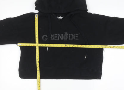 Womens UK Size S Grenade Black Pullover Hoodie