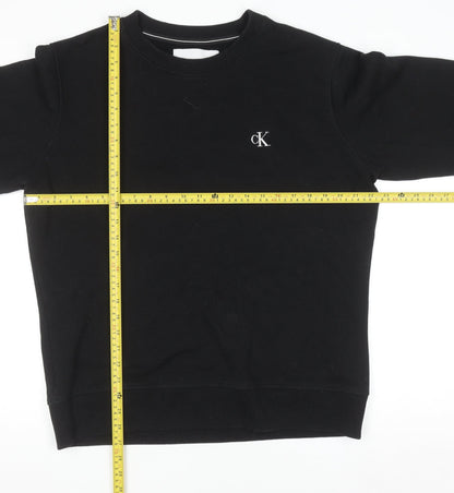 Mens UK Size L Calvin Klein Jeans Black Pullover Sweatshirt