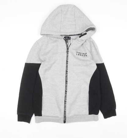 Boys UK Size 13 Years Firetrap Grey Full Zip Hoodie