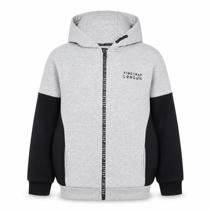 Boys UK Size 13 Years Firetrap Grey Full Zip Hoodie