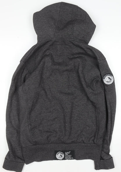 Mens UK Size L Superdry Grey Pullover Hoodie