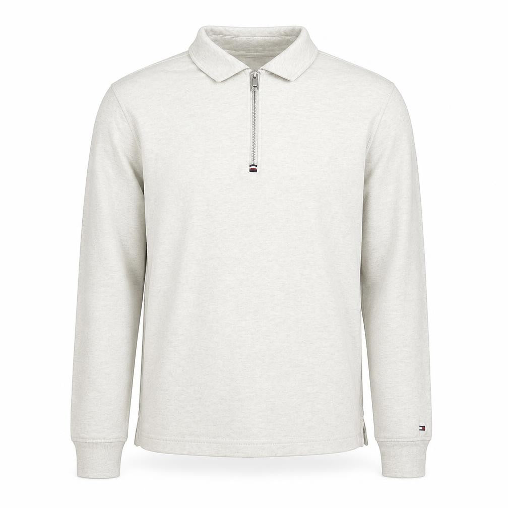 Mens UK Size M Tommy Hilfiger Beige Henley Sweatshirt