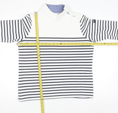 Womens UK Size 12 Crew Clothing Company White Pullover Jumper