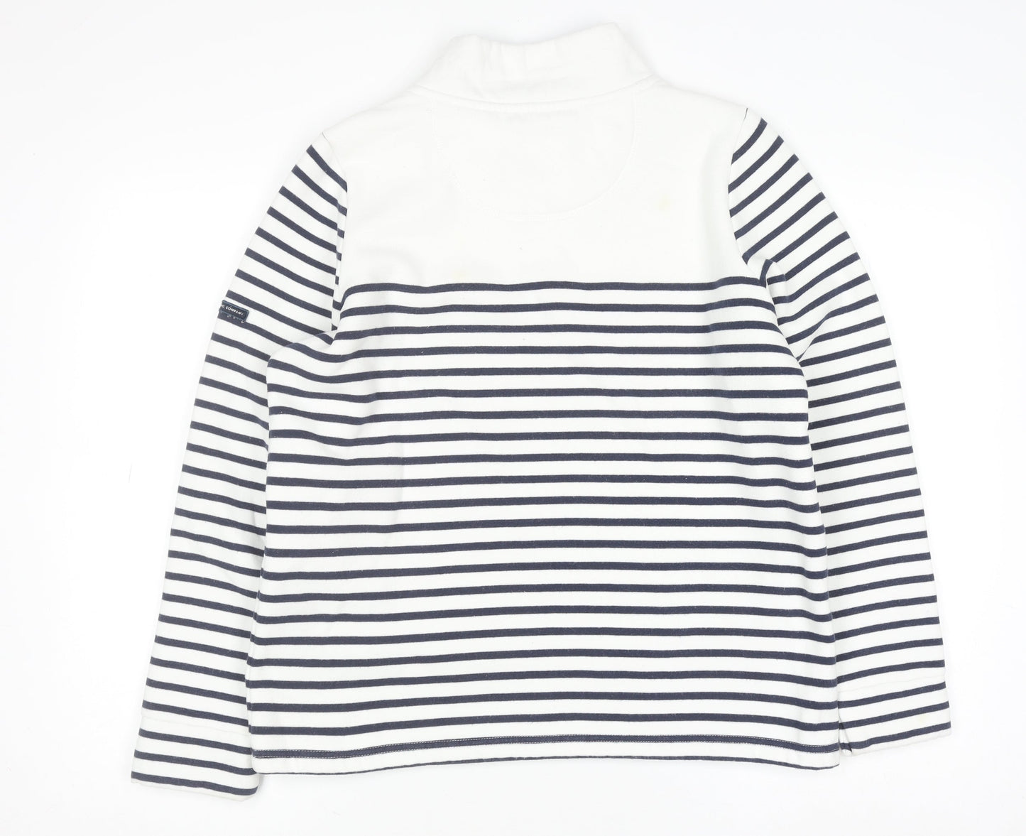 Womens UK Size 12 Crew Clothing Company White Pullover Jumper