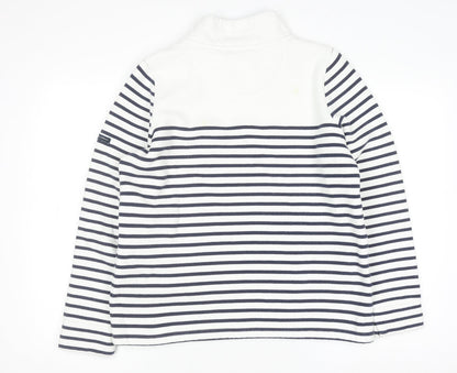 Womens UK Size 12 Crew Clothing Company White Pullover Jumper