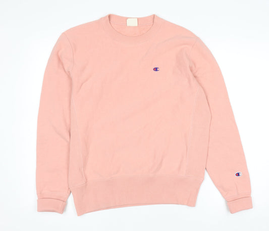 Womens UK Size M Champion Pink Pullover Sweatshirt