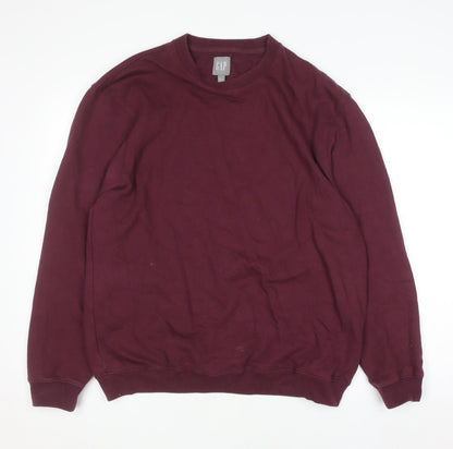 Mens UK Size M Gap Red Pullover Sweatshirt
