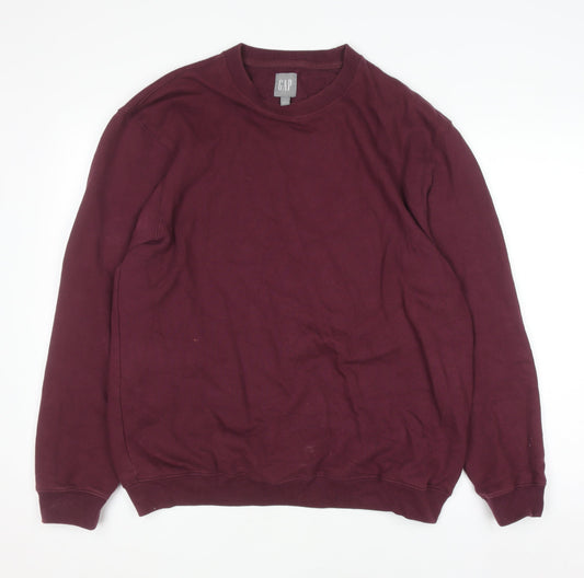 Mens UK Size M Gap Red Pullover Sweatshirt