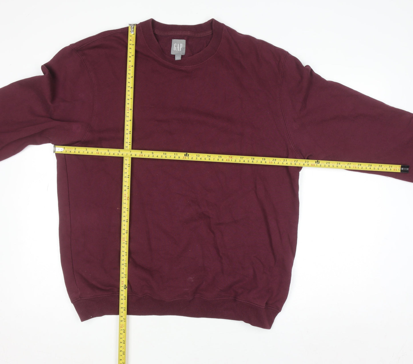 Mens UK Size M Gap Red Pullover Sweatshirt