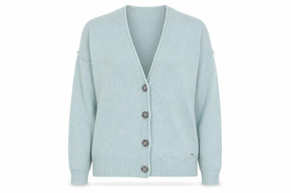 Hollister Women Green XS Button V-Neck Knit Cardigan Jumper