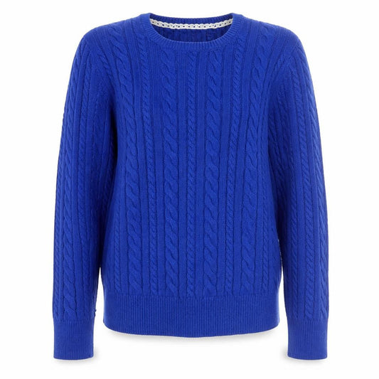 Womens UK Size 12 Cotton Traders Blue Pullover Jumper