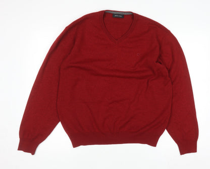 Mens UK Size XL Pierre Cardin Red Pullover Jumper