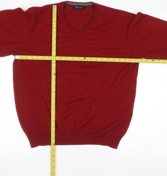 Mens UK Size XL Pierre Cardin Red Pullover Jumper