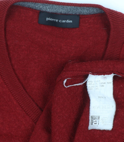 Mens UK Size XL Pierre Cardin Red Pullover Jumper