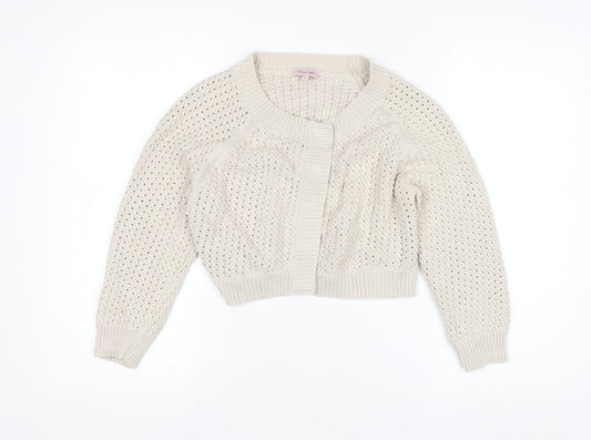 Womens UK Size 12 Phase Eight Beige Cardigan Jumper