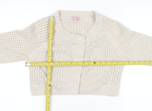 Womens UK Size 12 Phase Eight Beige Cardigan Jumper