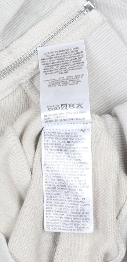 Womens UK Size 10 Jack Wills Beige Full Zip Hoodie