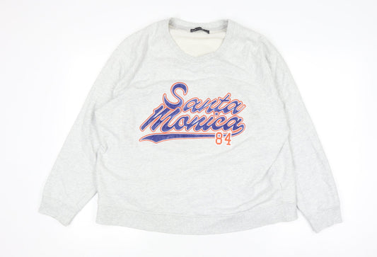 Womens UK Size L Marks and Spencer Grey Pullover Sweatshirt