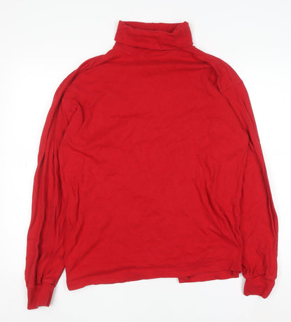 Womens UK Size M Savile Row Red Basic T-Shirt