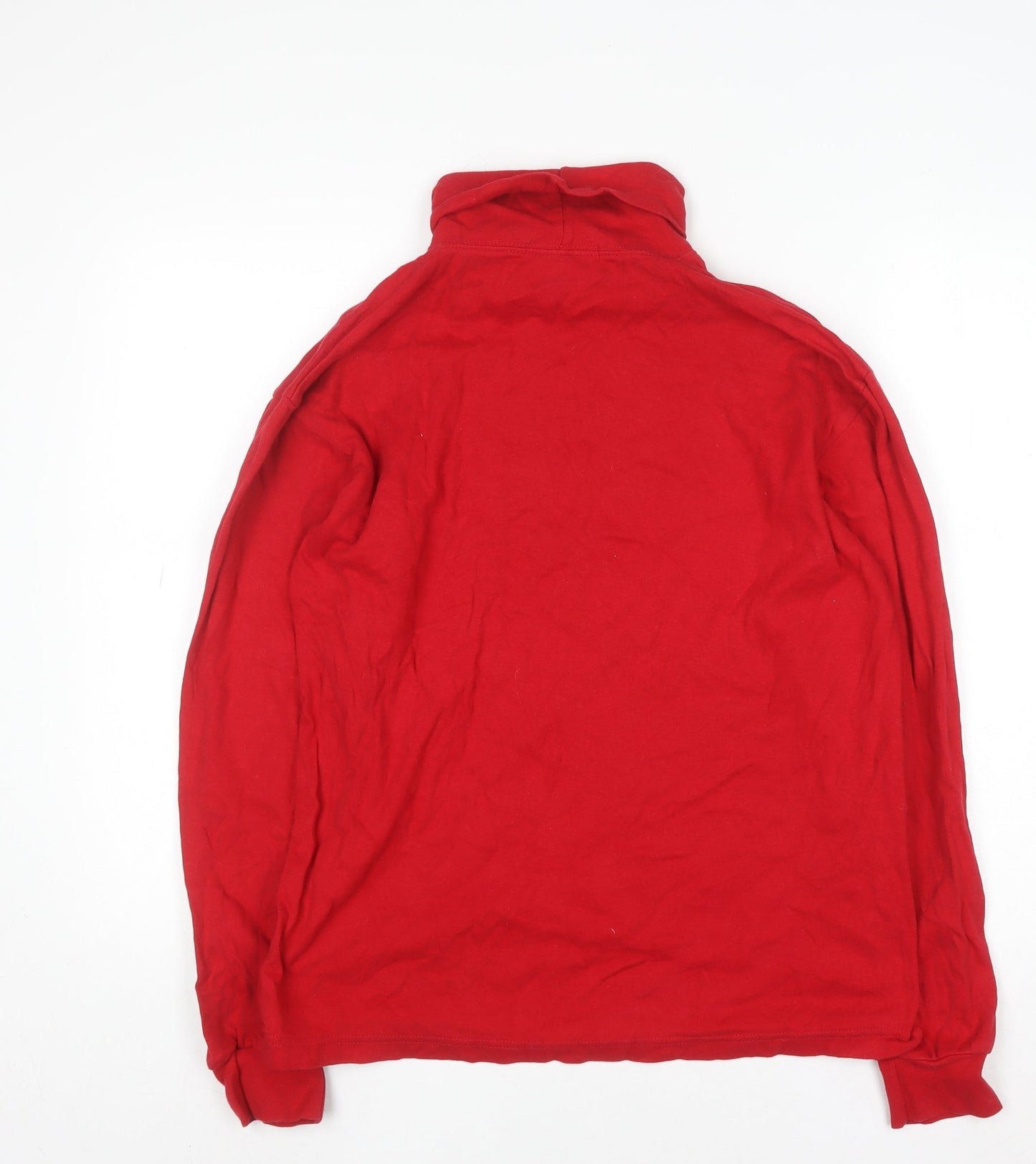 Womens UK Size M Savile Row Red Basic T-Shirt