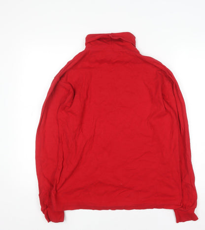 Womens UK Size M Savile Row Red Basic T-Shirt