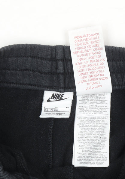 Womens UK Size XL Nike Regular Fit Jogger Black Trousers