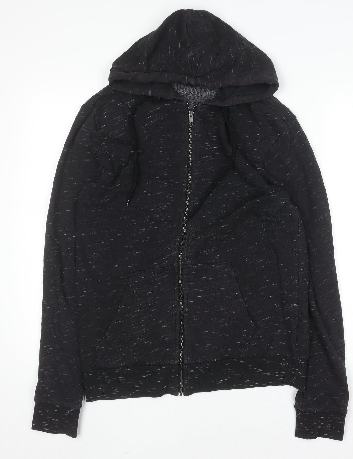 Mens UK Size S H&M Black Full Zip Hoodie