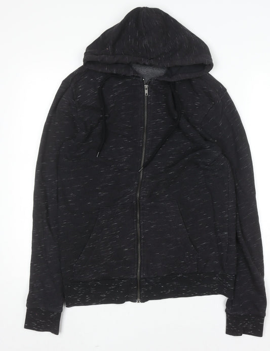 Mens UK Size S H&M Black Full Zip Hoodie