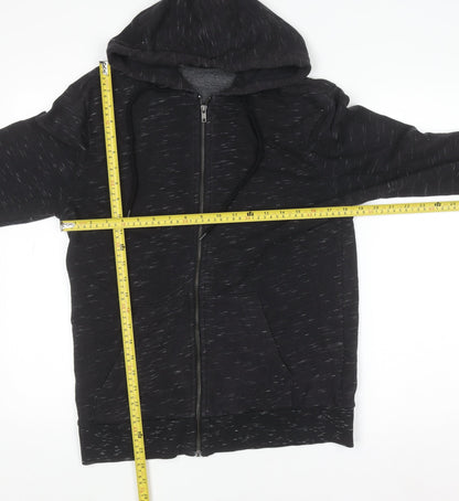 Mens UK Size S H&M Black Full Zip Hoodie