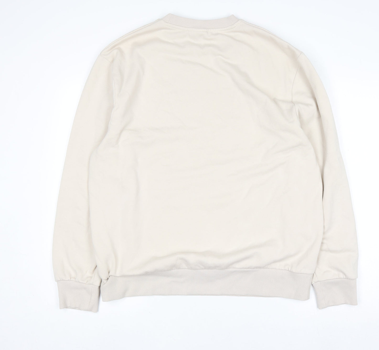 Womens UK Size L George Beige Pullover Sweatshirt