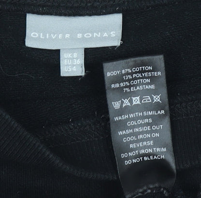 Womens UK Size 8 Oliver Bonas Black Pullover Jumper