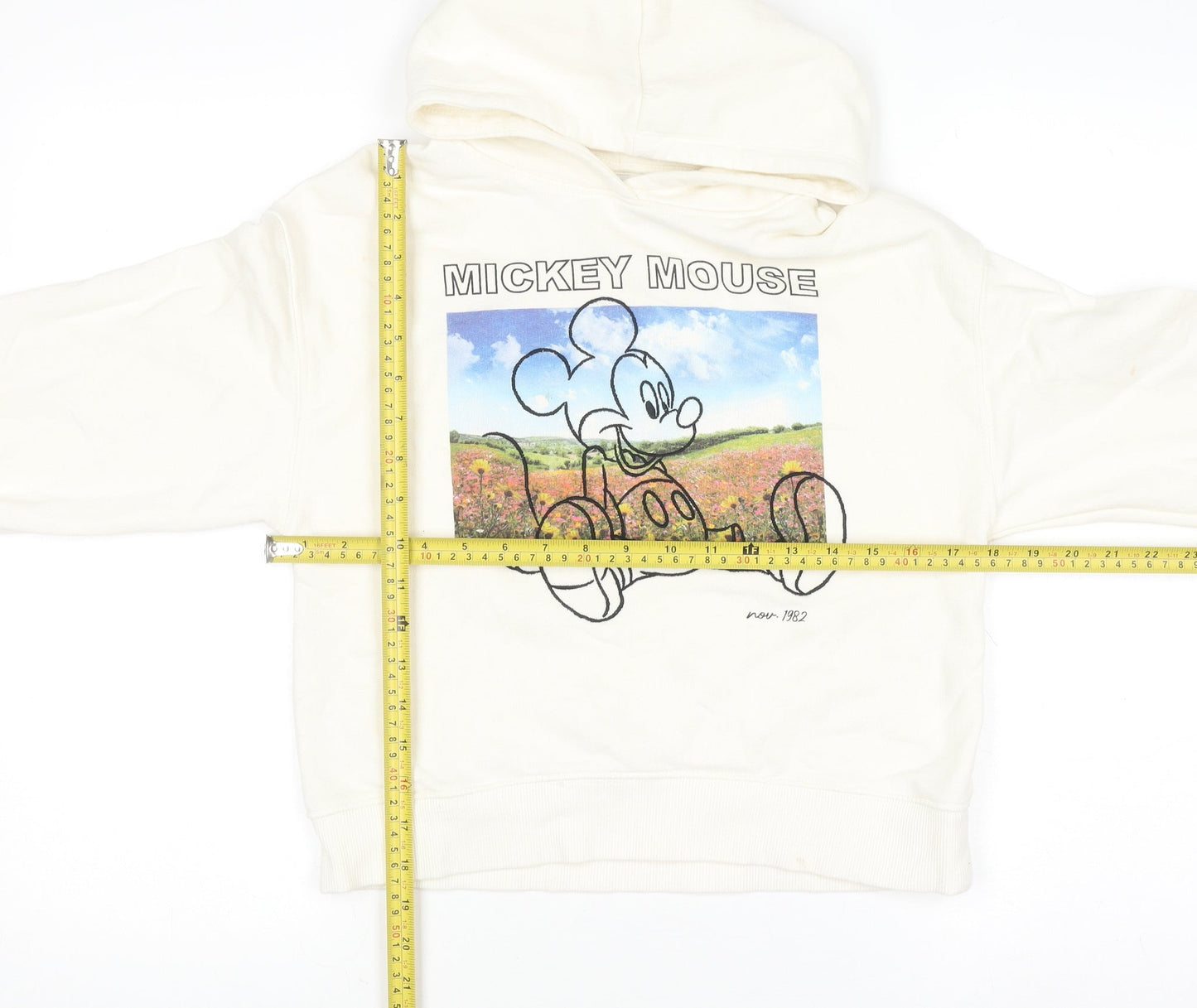 Girls UK Size 10 Years Zara Ivory Pullover Hoodie